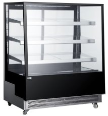Vitrína se 3 policemi, Arktic, 650L, Černá, 230V/490W, 1200x833x(H)1460mm