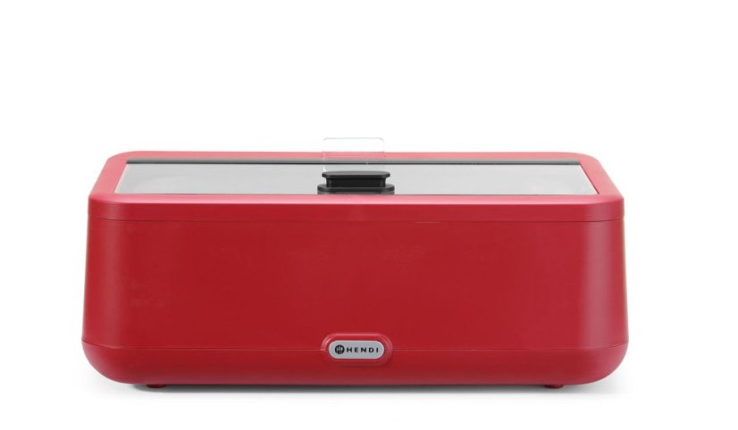 Chafing dish UNIQ, HENDI, designed by Robert Bronwasser, GN 1/1, Červená, 230V/700W, 607x402x(H)245mm