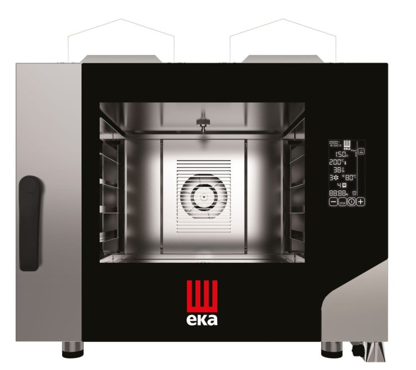 Konvektomat Millennial Black Mask Bakery 4x600x400 mm - ovládaná elektronicky, plynová, Tecnoeka, 230V/300W, 9,3kW, 850x1035x(H)801mm Konvektomat Millennial Black Mask Bakery 4x600x400 mm - ovládaná elektronicky, plynová, Tecnoeka, 230V/300W, 9,3kW, 850x1035x(H)801mm