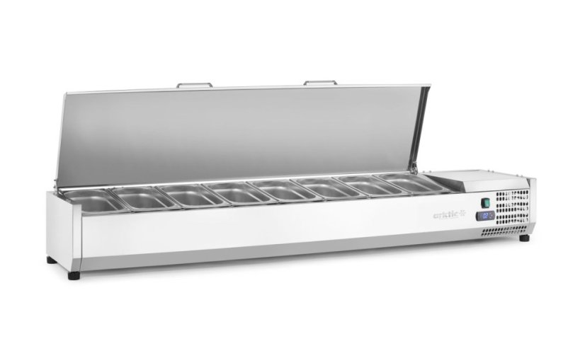 Chladicí zásobník GN 1/3, Arktic, 8x GN1/3, GN 1/3, 48L, 230V/180W, 420x1805x(H)630mm