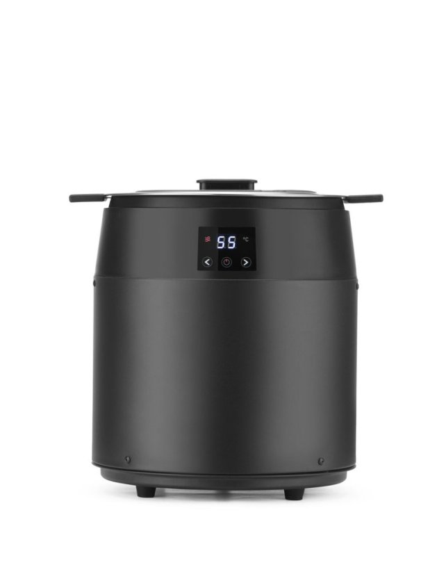Kotlík na polévku bez vody, 10L, HENDI, 10L, Černá, 230V/450W, ⌀330x(H)398mm