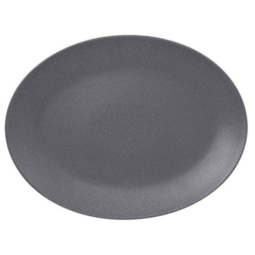 RAK Porcelain RAK Talíř oválný 36 × 27 cm, šedá | RAK-NFNNOP36GY