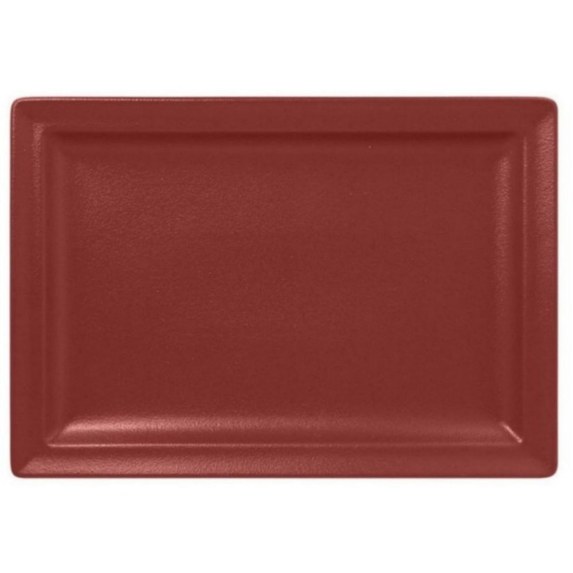 RAK Porcelain RAK Talíř obdélný 33 × 23 cm, tmavě červená | RAK-NFCLRP33DR
