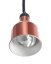 Výškově nastavitelná ohřívací lampa válcová, HENDI, Měděná, 230V/375W, ⌀175x(H)250mm