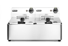 Fritéza Kitchen Line - 2x 6L, HENDI, Kitchen Line, 12L, 230V/6600W, 550x430x(H)305mm