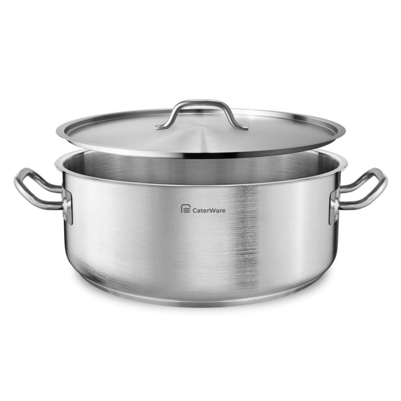 Kastrol nízký CaterWare, nerez. 18,8 l, pr. 40 cm