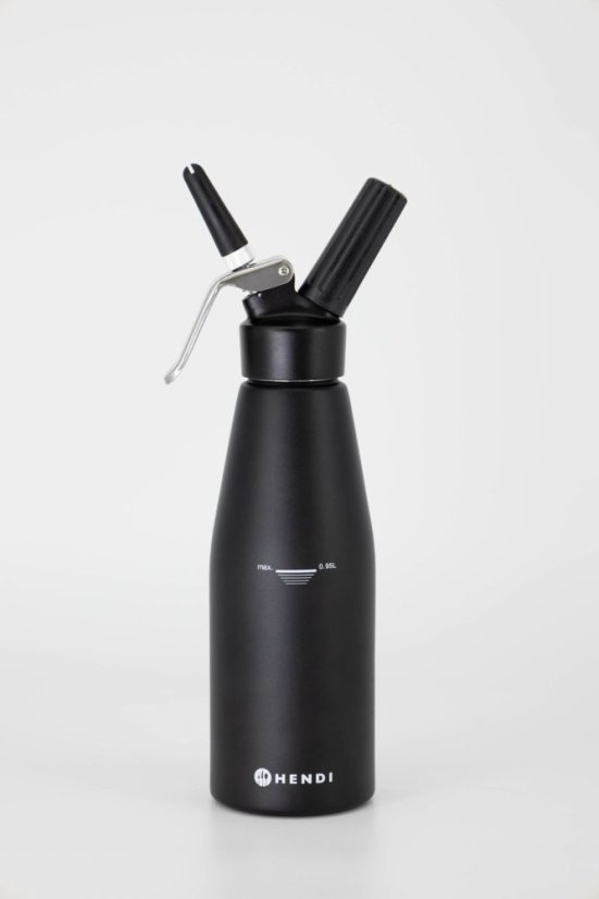 Láhev na šlehačku, HENDI, Kitchen Line, 0,95L, Černá, ⌀95x(H)320mm