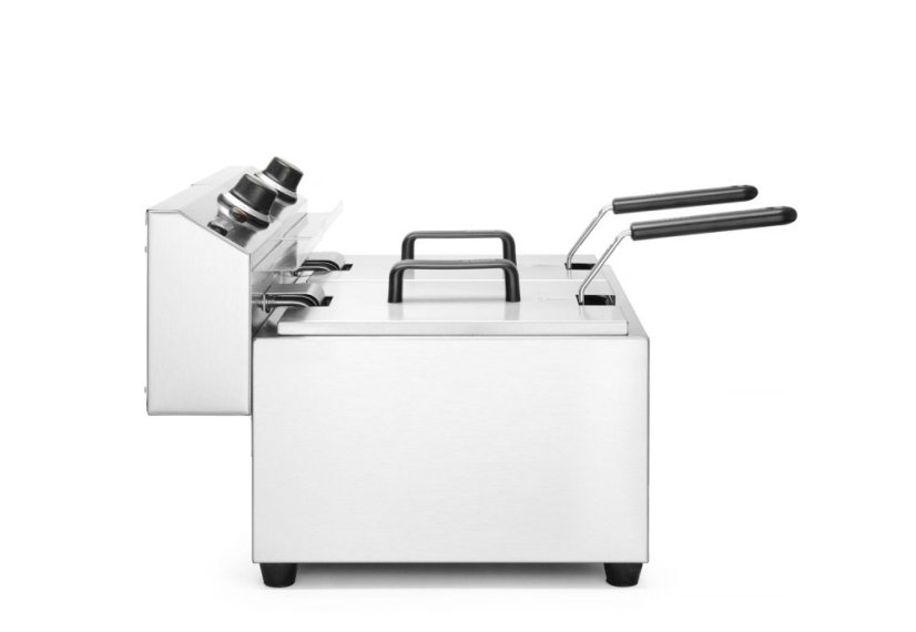 Ruční fritéza, 2 × 8 l, HENDI, Profi Line, 16L, 230V/7000W, 605x460x(H)369mm
