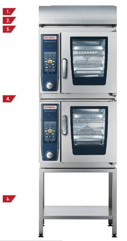 RATIONAL podstavec otevreny UG I - Combi-Duo XS 6-2/3 1P 555mm 60.31.020