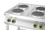 Elektrický vařič Kitchen Line – 4 plotýnky s otevřenou podstavou, HENDI, Kitchen Line, 400V/10400W, 800x700x(H)900mm