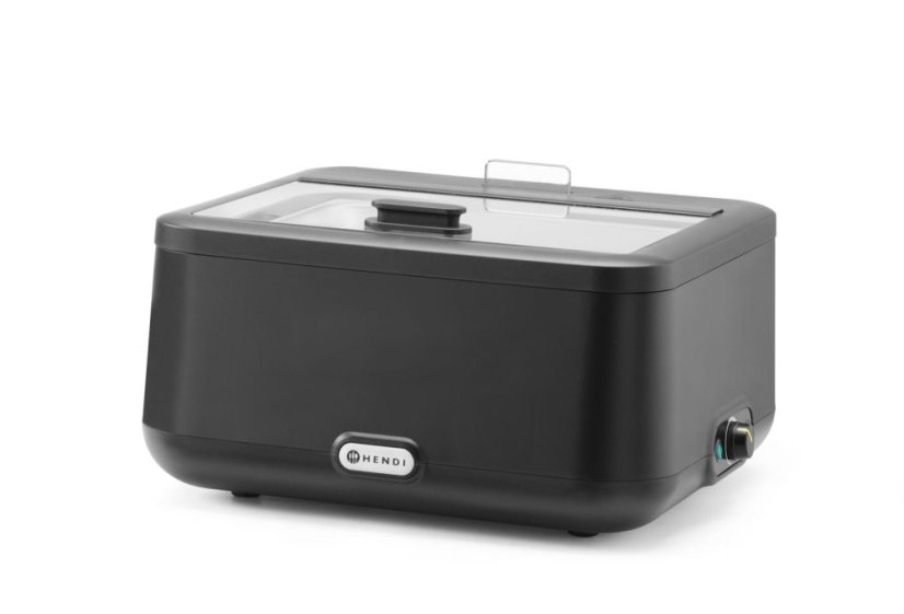 Chafing dish UNIQ, analogové ovládání, HENDI, GN 2/3, Černá, 230V/500W, 403x454x(H)248mm