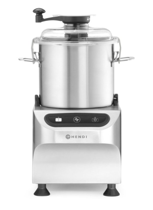 Elektrický kráječ do mísy, HENDI, Profi Line, 8 kg, Stříbrná, 230V/800W, 377x350x(H)586mm