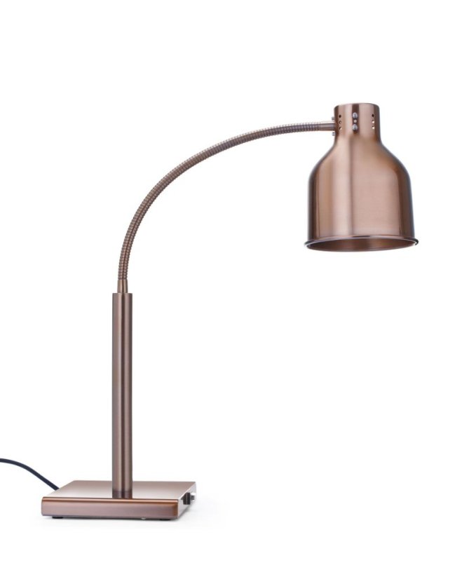 Pružná tepelná lampa, HENDI, Měděná, 230V/250W, 268x203x(H)660mm