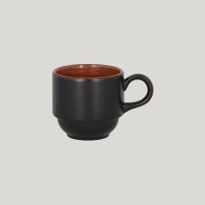 RAK Porcelain RAK Trinidad šálek stohovatelný 90 ml, hnědý | RAK-TRCLSC09BW
