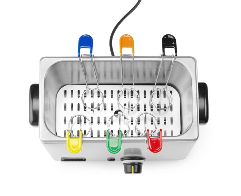 Vařič vajec s košíky, HENDI, Stříbrná, 230V/2600W, 380x210x(H)280mm