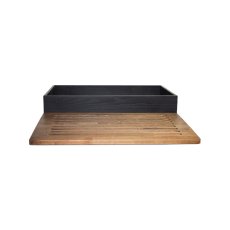 TOMGAST Box na pečivo s deskou na krájení GN 1/1, černý