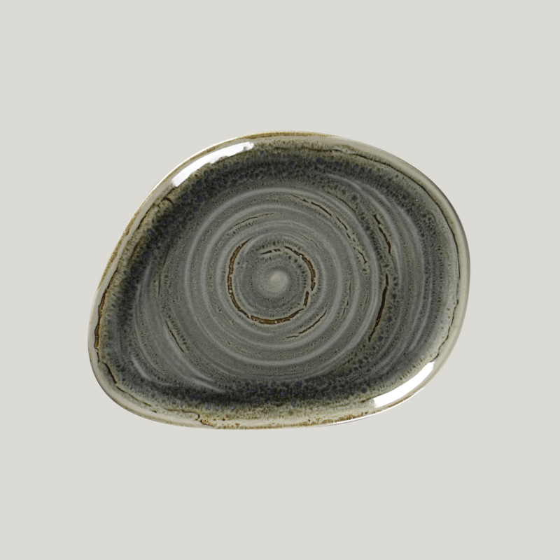 RAK Porcelain RAK Spot talíř mělký 22 × 16,5 cm – olivínový | RAK-SPTFLFP22