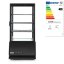 Chlazená skříň displeje, 78 l, Arktic, černá, 230V/170W, 444x397x(H)940mm