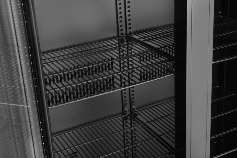 Dvoudveřová chladnička do baru, Arktic, 384L, Černá, 220-240V/365W, 900x530x(H)1820mm