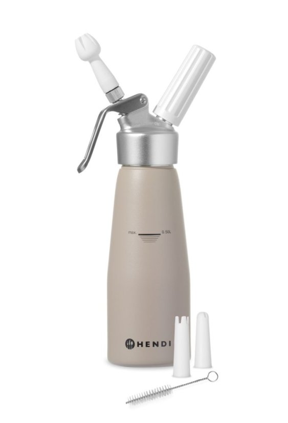 Láhev na šlehačku, HENDI, 0,5L, Taupe, ⌀80x(H)260mm