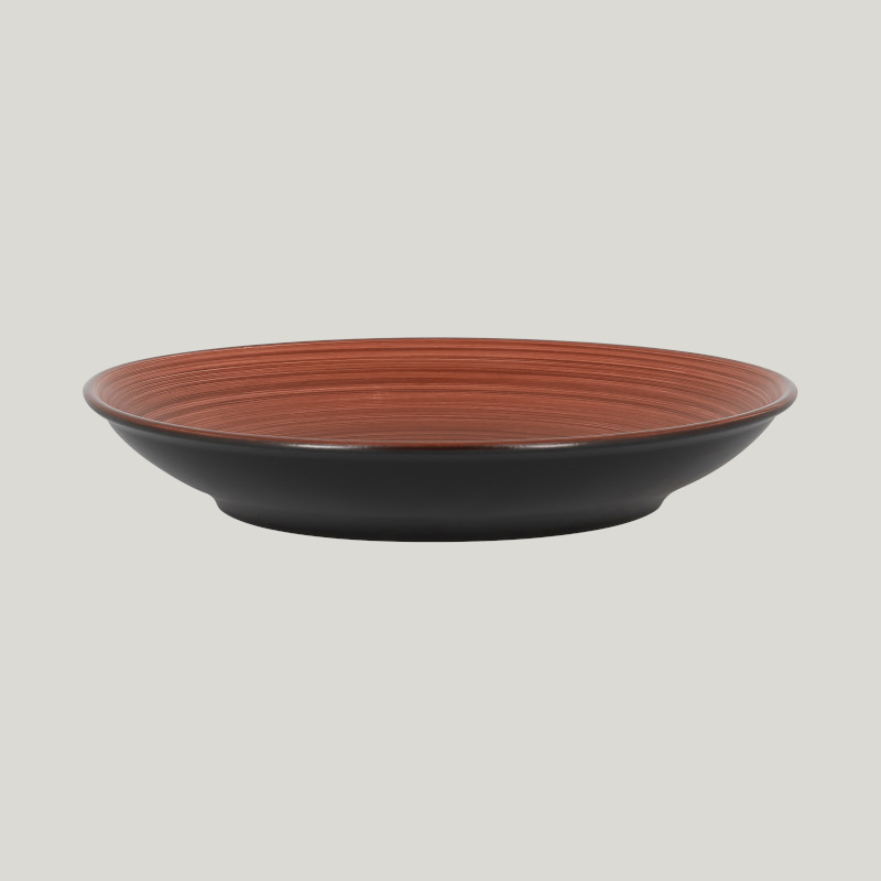 RAK Porcelain RAK Trinidad talíř hluboký pr. 28 cm, hnědý | RAK-TRNNDP28BW