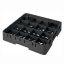 Cambro Koš Camrack 16 pozic, výška sklenice 13,2 cm - Černá