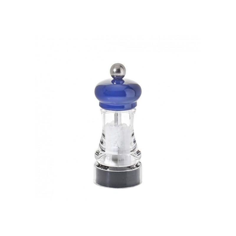 de Buyer HIP HOP mlýnek na sůl 11 cm, transparentní modrý | D-S386-118344 de Buyer HIP HOP mlýnek na sůl 11 cm, transparentní modrý | D-S386-118344