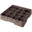 Cambro Koš Camrack 16 pozic, výška sklenice 30 cm - Hnědá