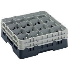 Cambro Koš Camrack 16 pozic, výška sklenice 15,2 cm - Černá