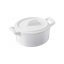 Revol Belle Cuisine hrnec oválný s pokličkou 11 × 10 × 6,5 cm, bílý
