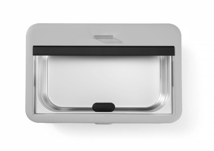 Chafing dish UNIQ, HENDI, designed by Robert Bronwasser, GN 1/1, Bílá, 230V/700W, 607x402x(H)245mm