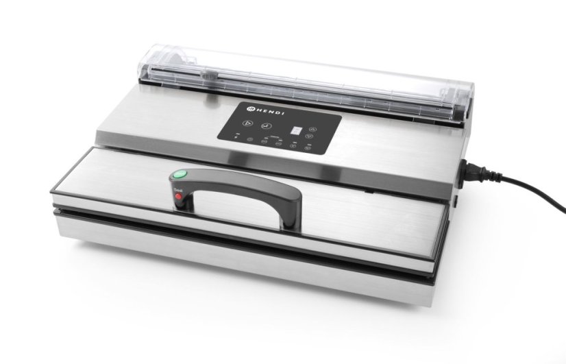 Vakuový balicí stroj, Kitchen Line – lamelový, HENDI, Kitchen Line, těsnící páska 420 mm, 230V/550W, 570x263x(H)150mm