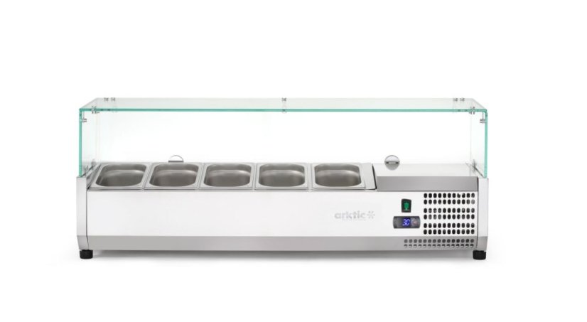 Chladicí zásobník GN 1/4, Arktic, 5 x GN 1/4, GN 1/4, 22,5L, 230V/180W, 335x1205x(H)460mm