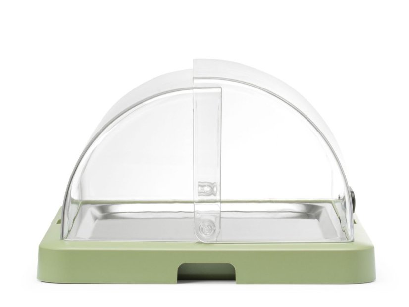 Chladicí vitrína roll top Duo UNIQ, HENDI, designed by Robert Bronwasser, Jednodílná, Zelená, 460x355x(H)220mm, Obdélníkové