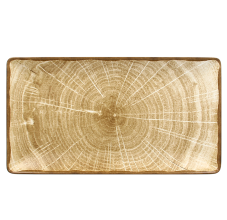 RAK Porcelain RAK Woodart talíř obdélný 33,5 × 18,1 cm – mechově zelená | RAK-WDEDRG33MG