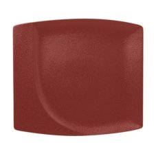 RAK Porcelain RAK Talíř mělký čtvercový 32 × 29 cm, tmavě červená | RAK-NFMZSP32DR