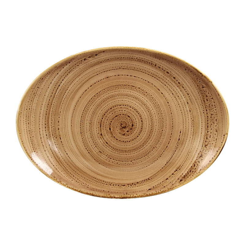 RAK Porcelain RAK Twirl talíř oválný 32 × 23 cm – shell | RAK-TWNNOP32SH