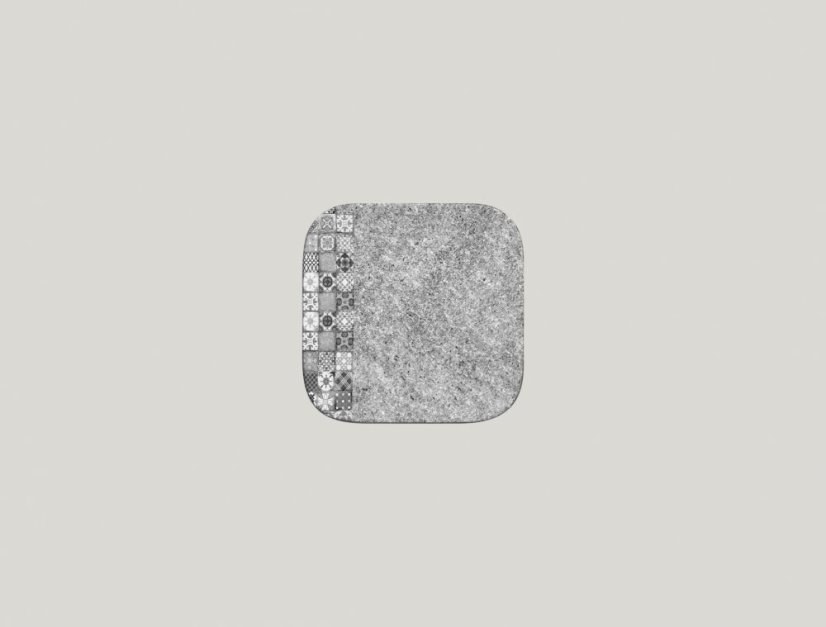 RAK Porcelain RAK Splendour talíř čtvercový 15 × 15 cm – šedá | RAK-SRAUSP15
