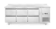 Chladicí pult, 6 zásuvek, Arktic, 135L, Stříbrná, 230V/400W, 1795x700x(H)840mm
