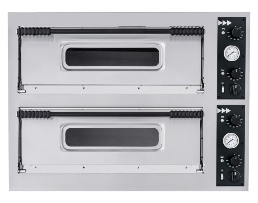 Pec na pizzu ZÁKLADNÍ XXL 66, HENDI, 2 komory , 400V/18000W, 1365x955x(H)745mm