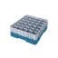 Cambro Koš Camrack 30 pozic, výška sklenice 9 cm - Tyrkysová