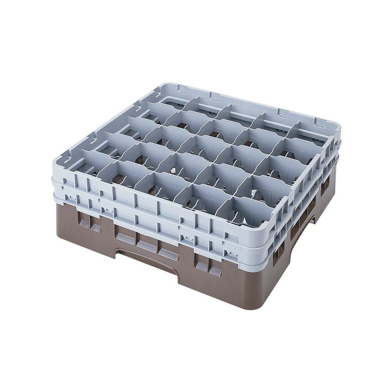 Cambro Koš Camrack 25 pozic, výška sklenice 25,8 cm - Hnědá