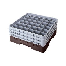 Cambro Koš Camrack 36 pozic, výška sklenice 23,8 cm - Hnědá