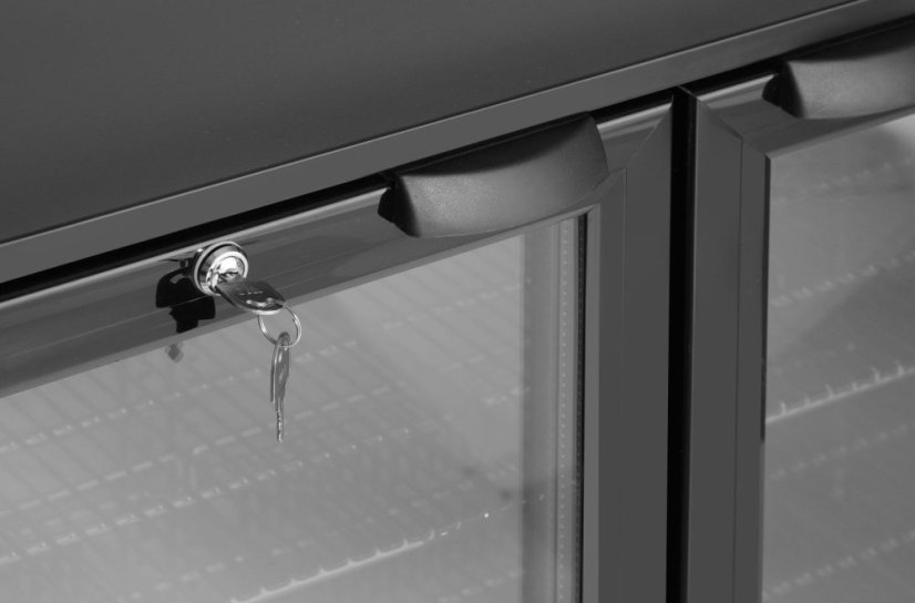 Dvoudveřová chladnička do baru, Arktic, 158L, Černá, 220-240V/160W, 900x530x(H)870mm