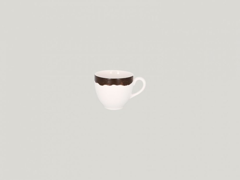 RAK Porcelain RAK Woodart šálek na kávu 23 cl – tmavě hnědá | RAK-WDCLCU23OB