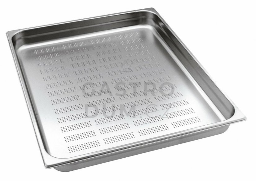 Gastronorm GN 2/1 (h=100 mm) nerezová děrovaná
