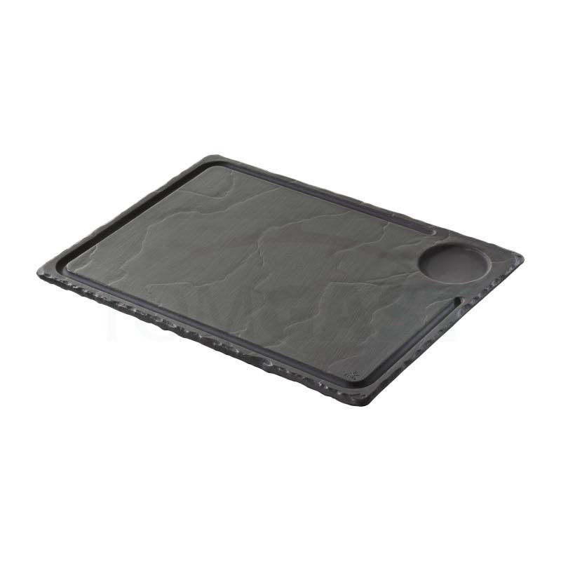 Revol Basalt talíř na steak 33 × 24 cm | REV-647781