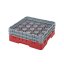 Cambro Koš Camrack 20 pozic, výška sklenice 13,2 cm - Červená