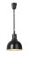 Výškově nastavitelná ohřívací lampa, kupolová, HENDI, Černá, 230V/250W, ⌀250x(H)207mm
