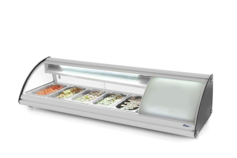 Stojan na sushi 5x GN 1/3, Arktic, 230V/160W, 1307x445x(H)327mm